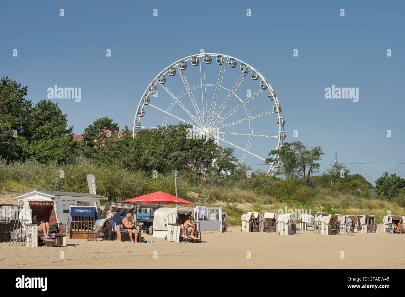 Spannende Zandvoort Strand Riesenrad Ebenbild