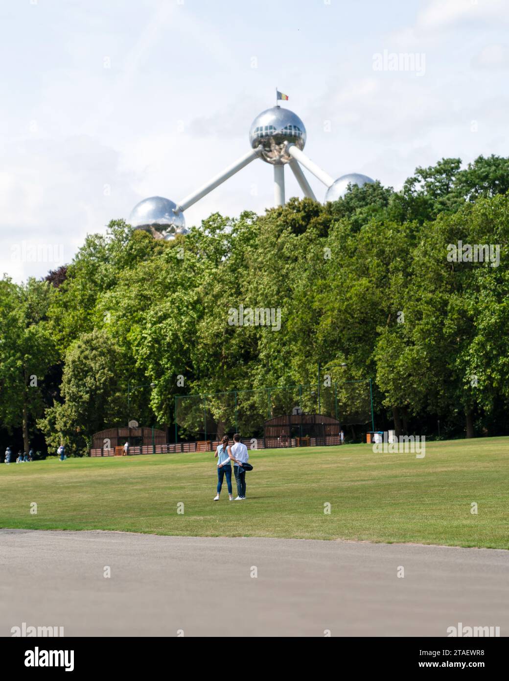 View of Ossegempark, (Parc d'Osseghem Laeken). Brussels, Belgium Stock ...