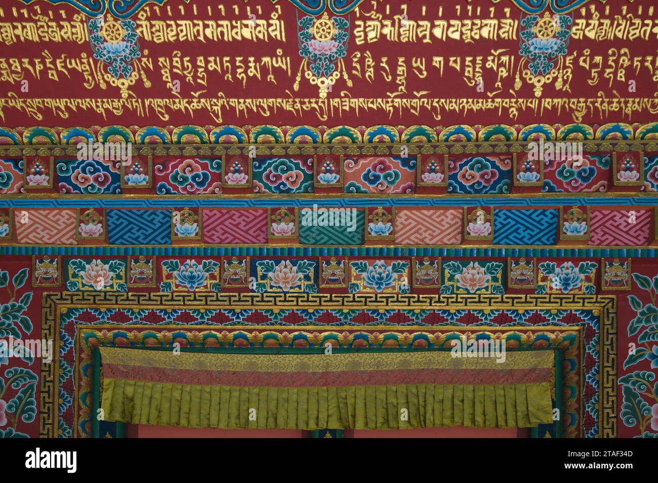 Nepal Kathmandu Valley Bodhnath Tibetan Buddhist Monastery Wall nepal-kathmandu-valley-bodhnath-tibetan-buddhist-monastery-wall