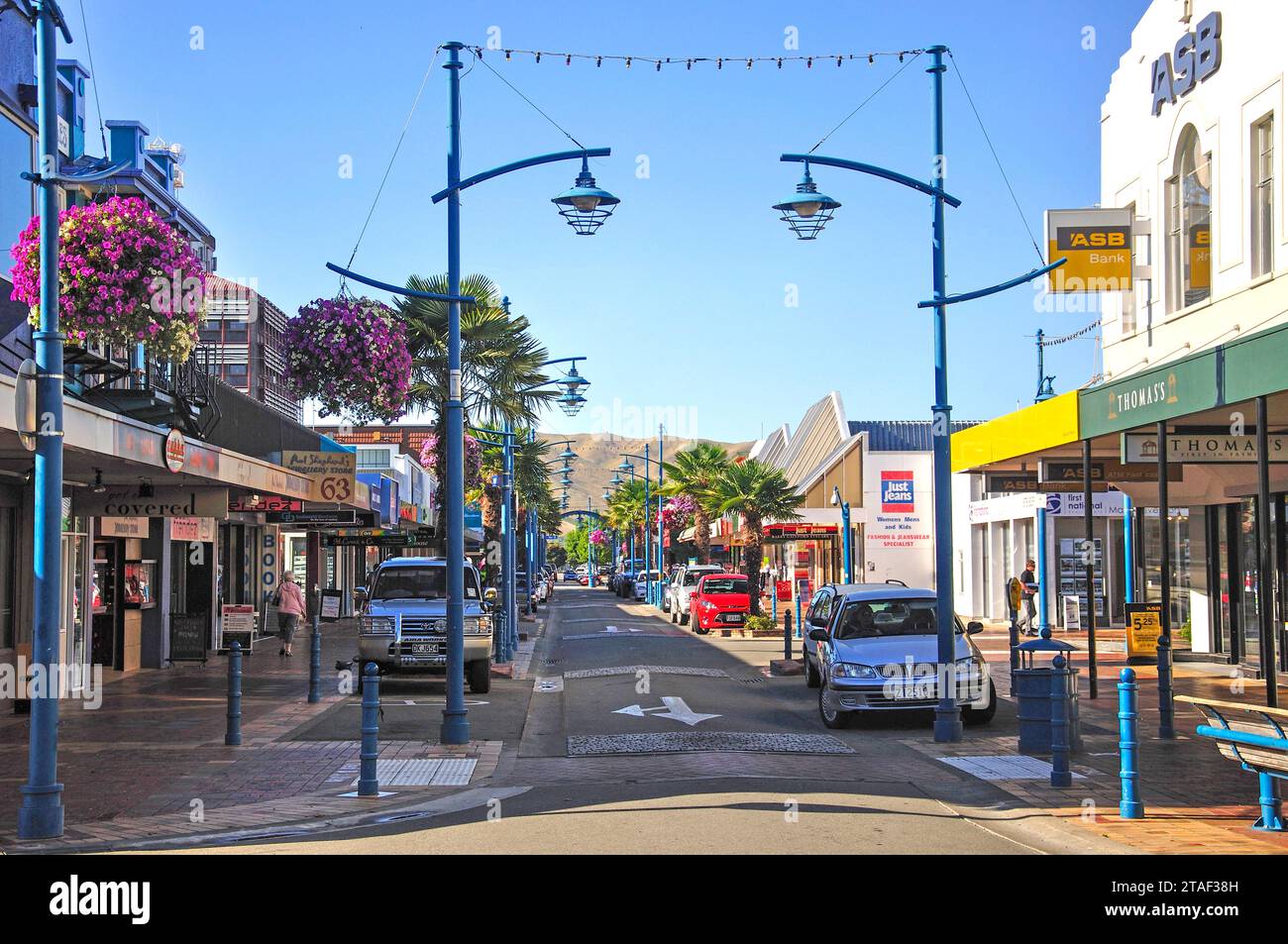 Market Street, Blenheim, Marlborough Region, South Island, New Zealand Stock Photo
