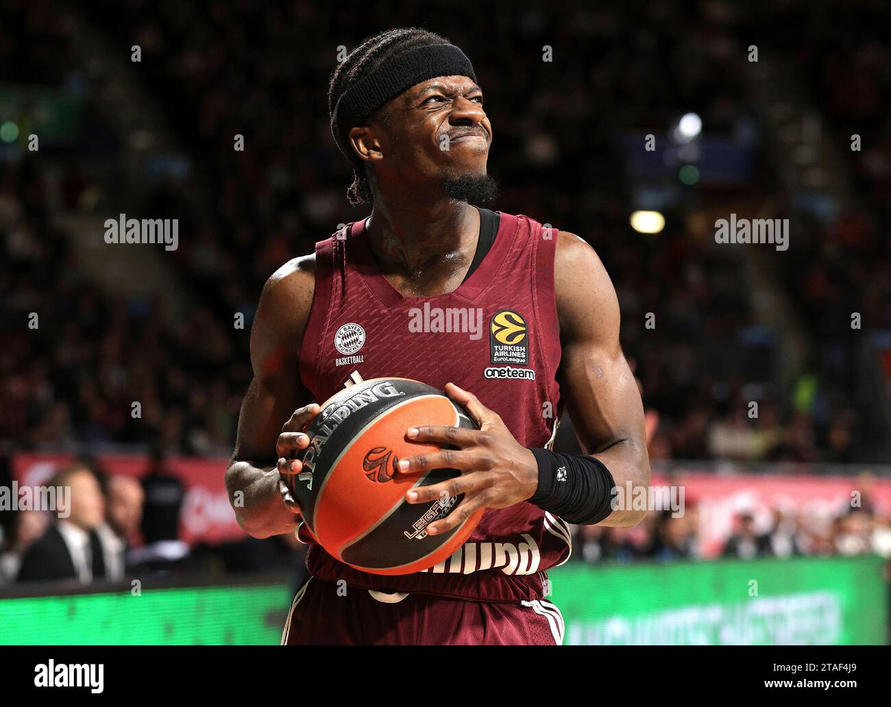 Germany, 30/11/2023, Sylvain Francisco (Bayern Basketball, #1) ist nicht  begeistert. GER, FC Bayern Basketball vs. Virtus Segafredo Bologna,  Basketball, EuroLeague, Saison 2023/2024, 30.11.2023, Foto:  Eibner-Pressefoto/Marcel Engelbrecht Stock Photo ...