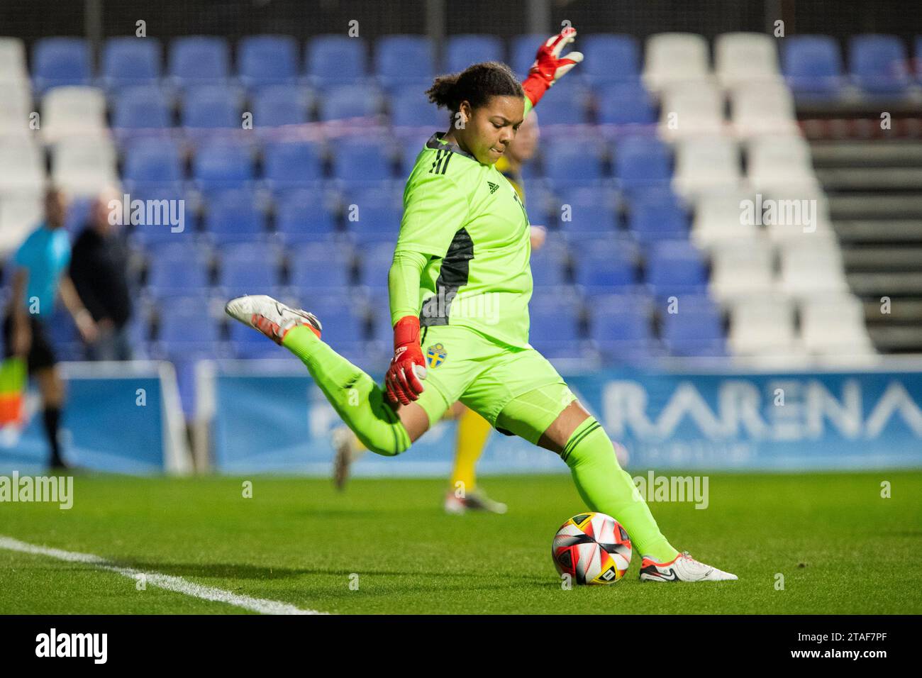 IDDRISU BACKMARK SERINA Spain vs Sweden u23 Women, friendly match Costa Calaidad Women's Soccer