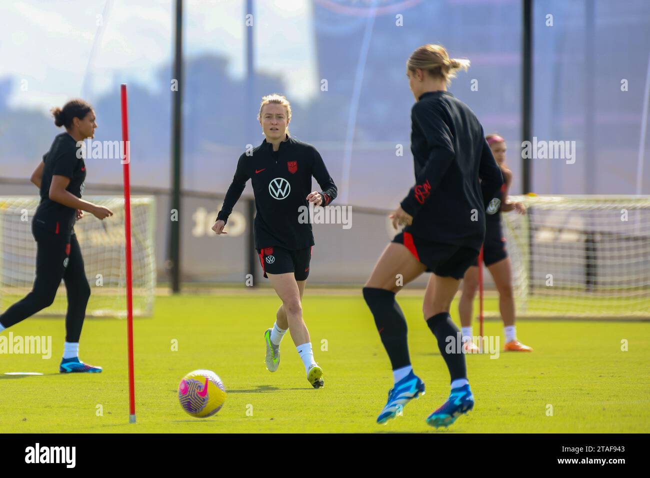 Jenna Nighswonger for the USWNT training at Drv Pnk Stadium, Ft