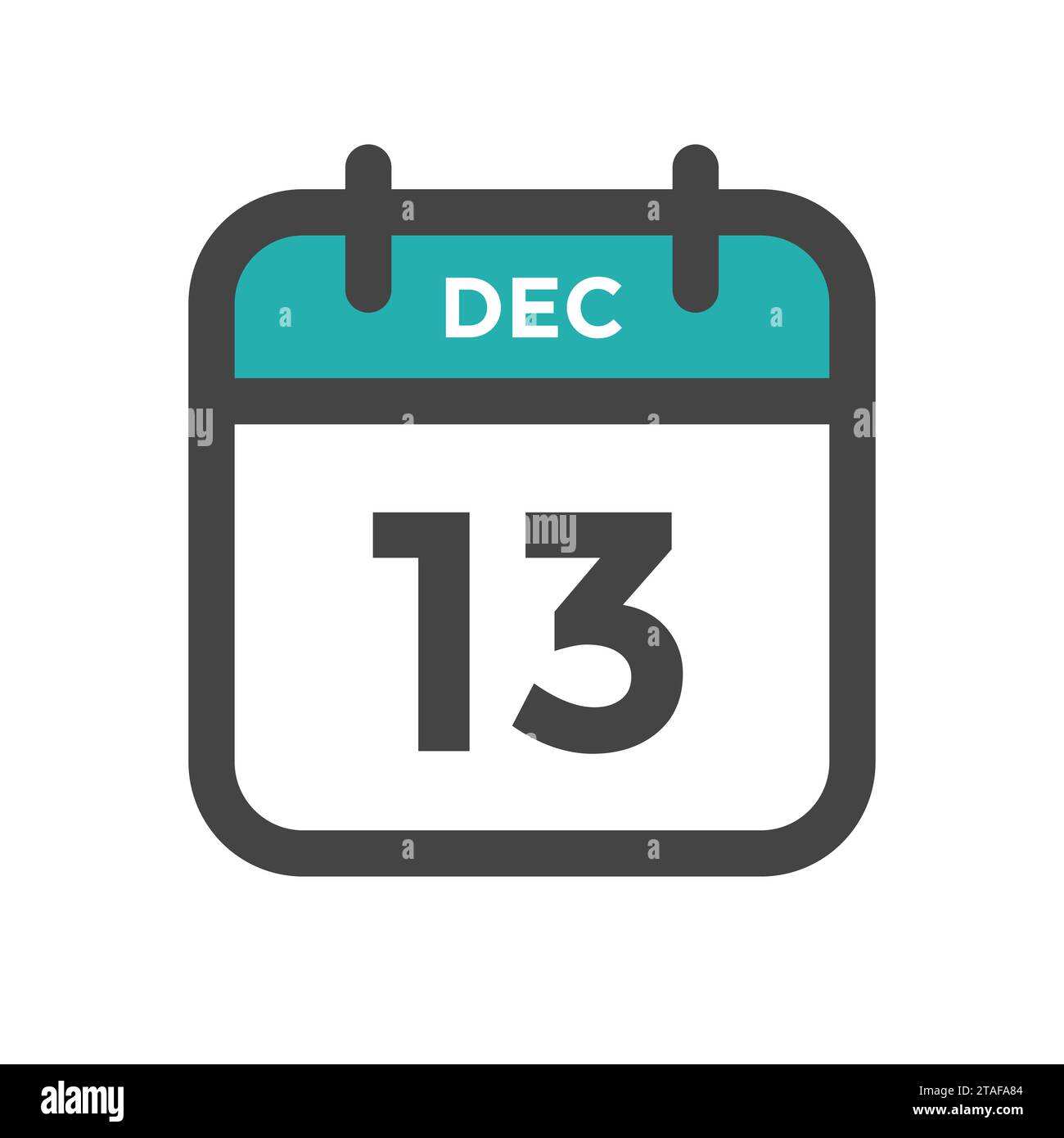 December 13 Calendar Day or Calender Date for Deadline and Appointment  Stock Vector Image & Art - Alamy