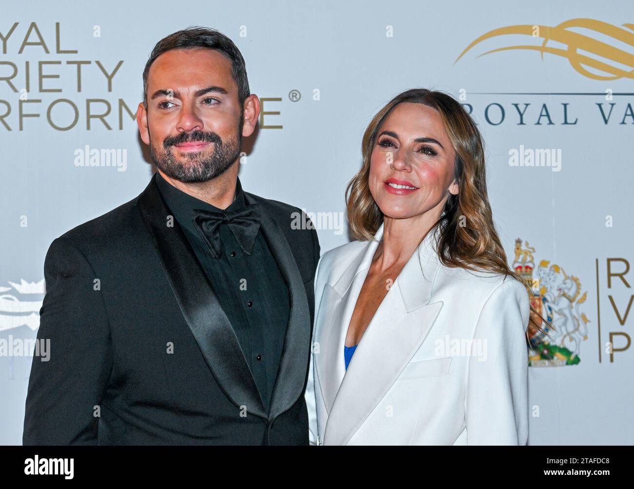 London, UK. 30th Nov, 2023. (L-R) Ben Forster and Melanie Chisholm attends the Royal Variety Performance being held at the Royal Albert Hall, London, UK. Credit: LFP/Alamy Live News Stock Photo