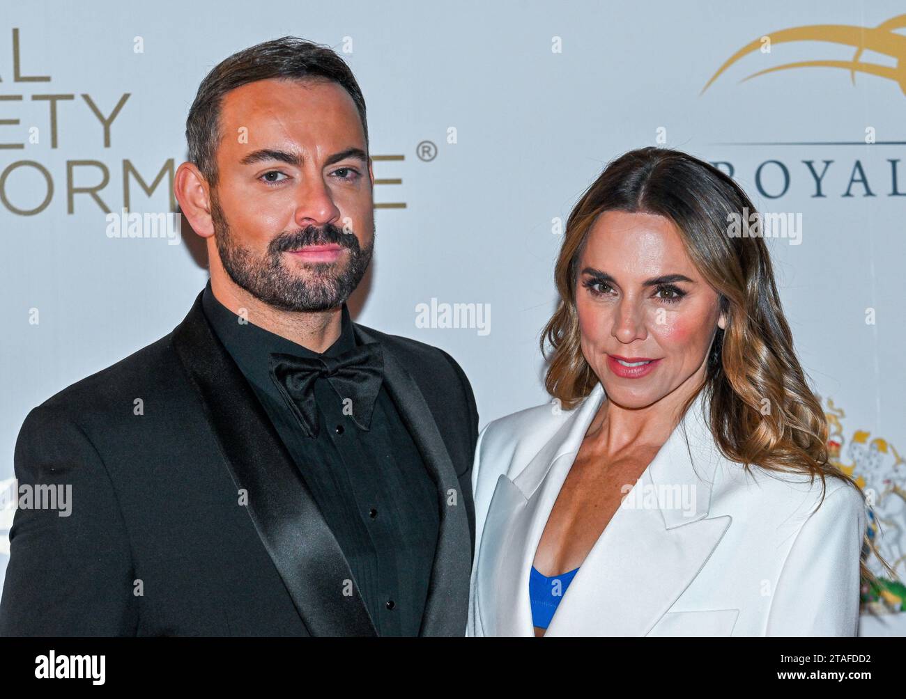 London, UK. 30th Nov, 2023. (L-R) Ben Forster and Melanie Chisholm attends the Royal Variety Performance being held at the Royal Albert Hall, London, UK. Credit: LFP/Alamy Live News Stock Photo