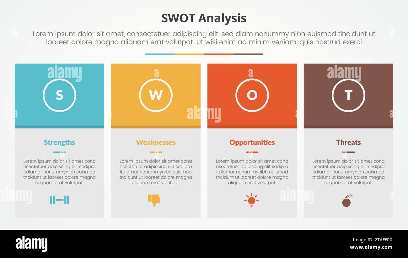 swot business framework strategic template infographic concept for ...