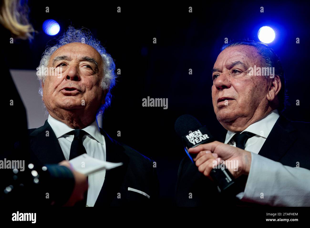 The group 'Los del Río' attends to the media during the photocall prior ...