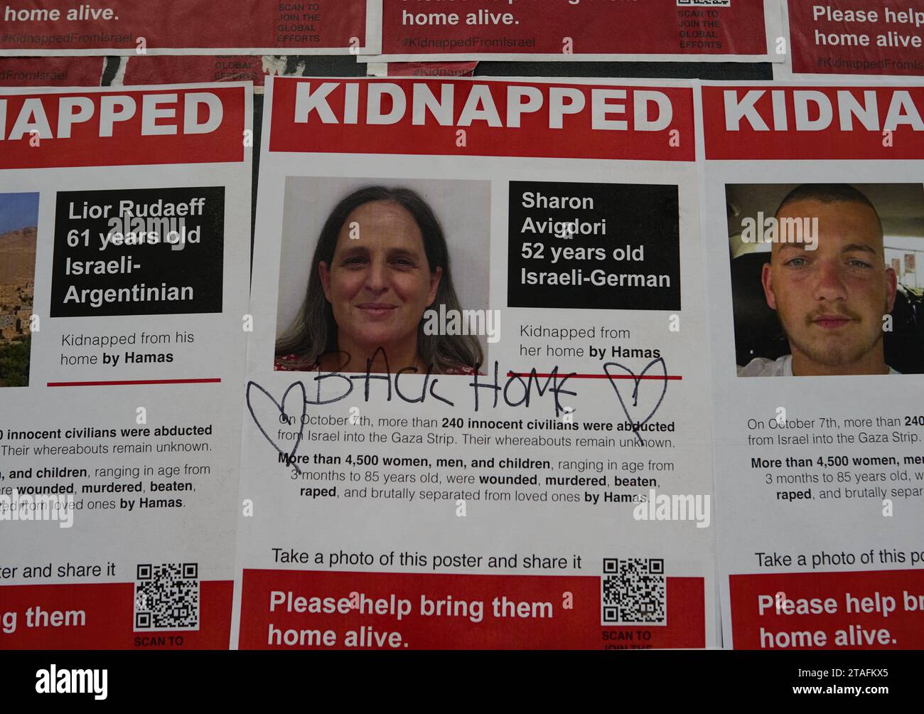 New York, New York, USA. 29th Nov, 2023. Kidnapped poster of 52-year ...