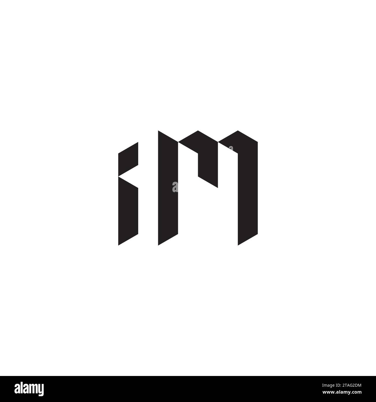 Initial im logo Black and White Stock Photos & Images - Alamy