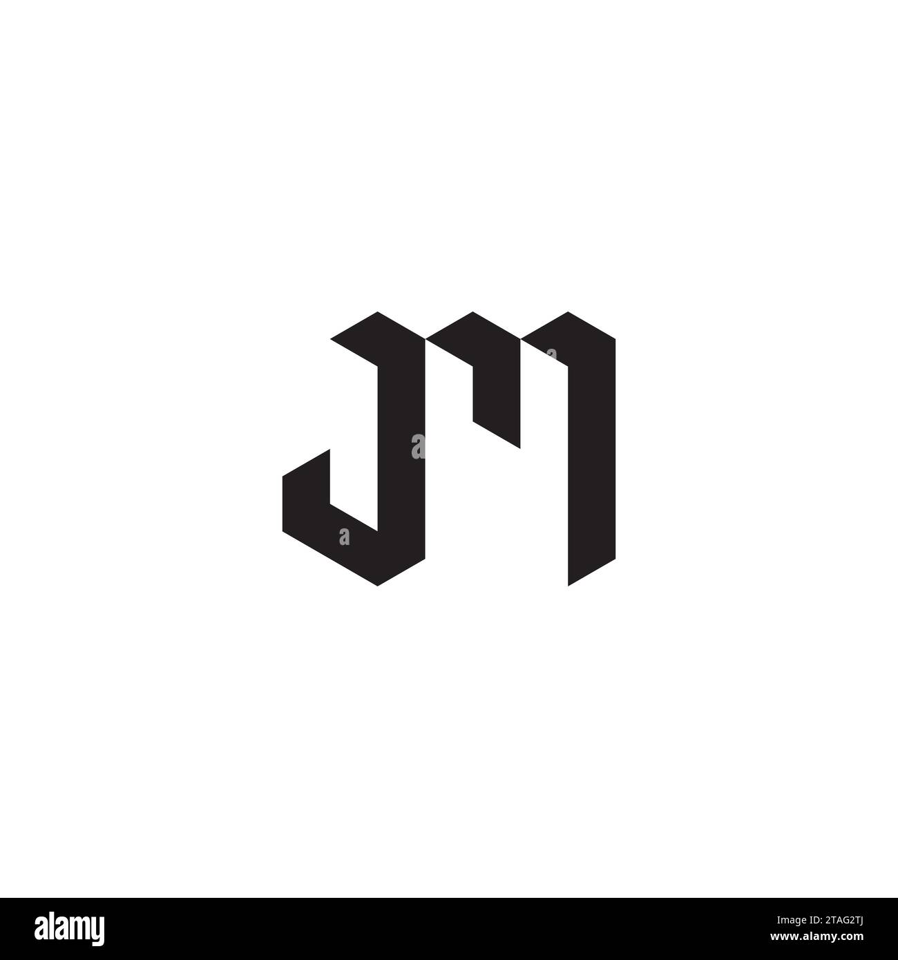 Jm letters Stock Vector Images - Alamy