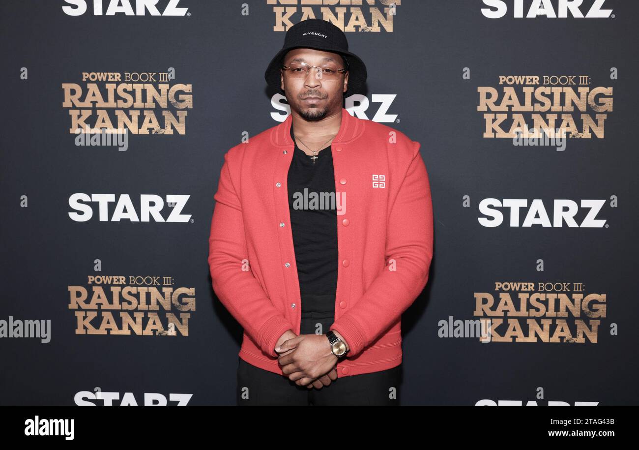 Malcolm Mays attends the premiere of "Power Book III Raising Kanan