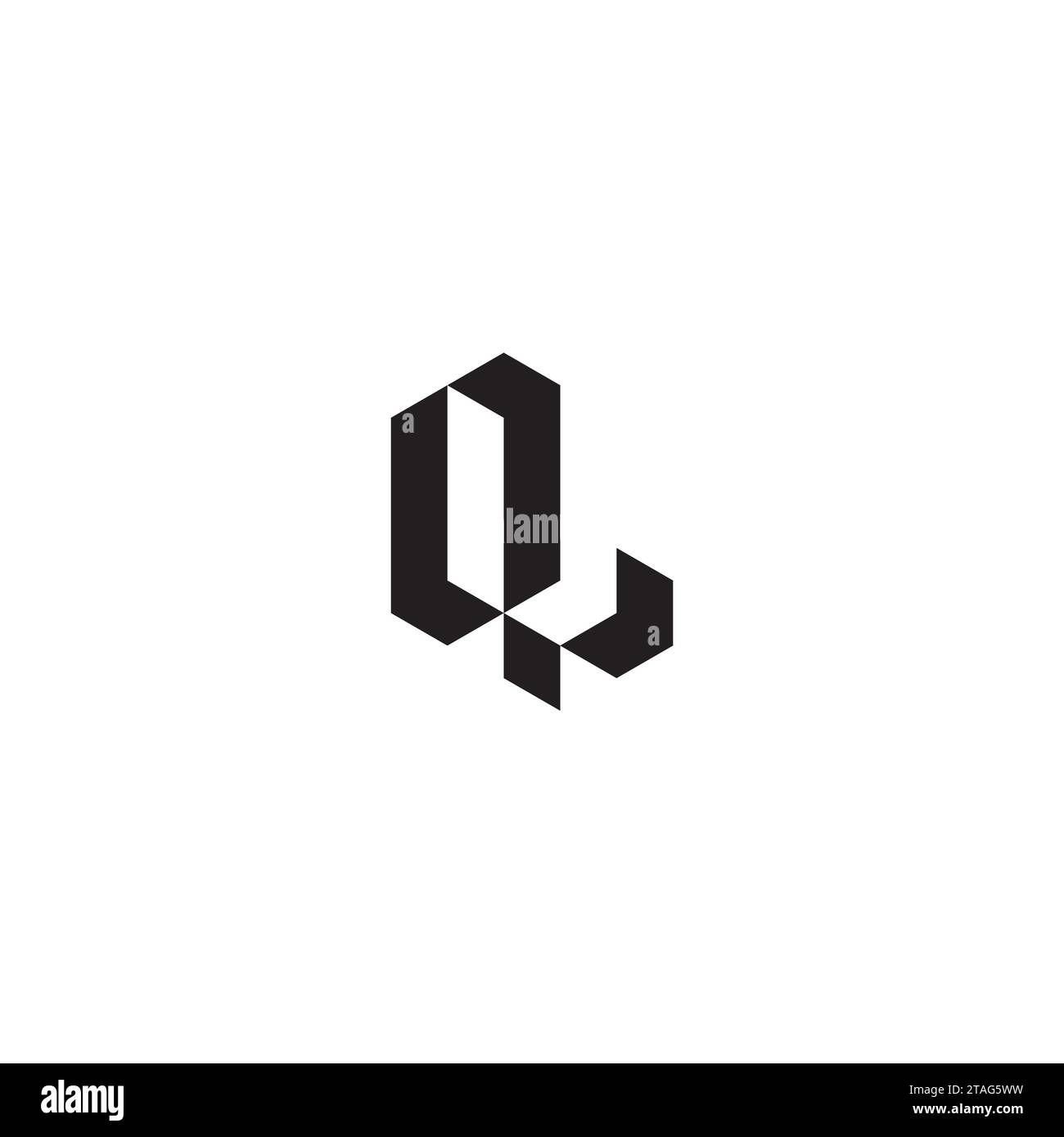 Ql Initial Ql minimal logo design Black and White Stock Photos & Images - Alamy