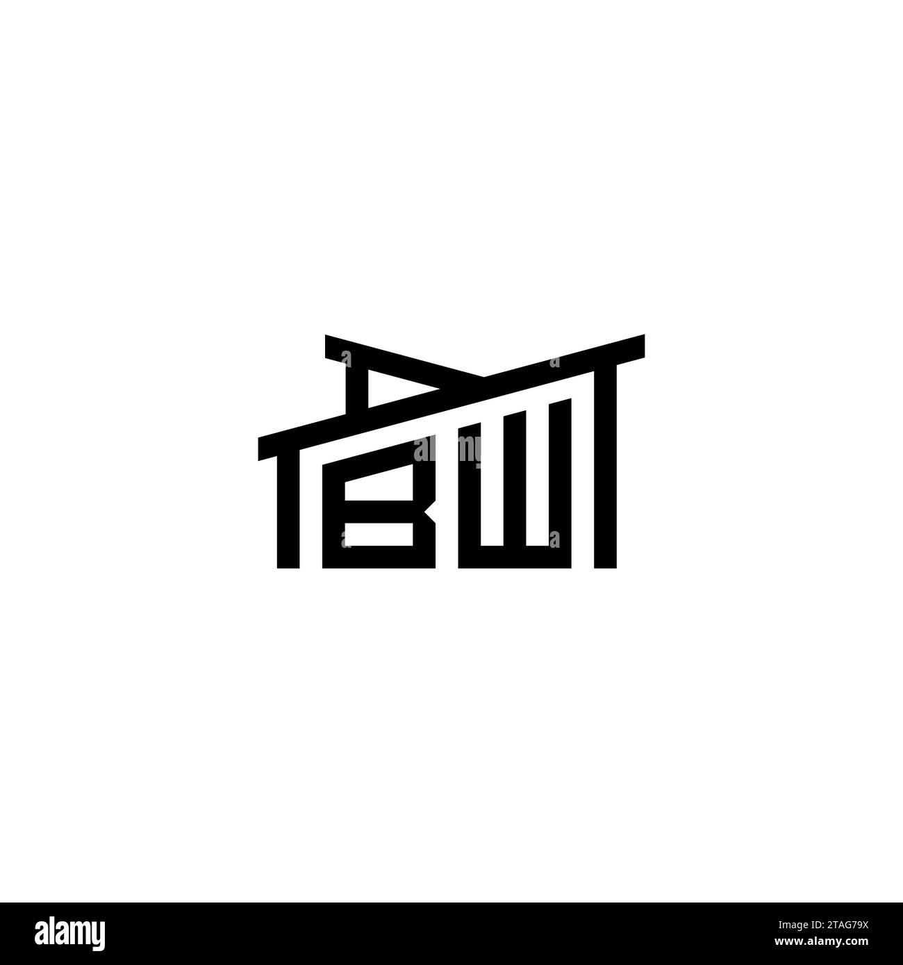 BW Initial Letter in Real Estate Logo concept.eps BW Initial Letter in