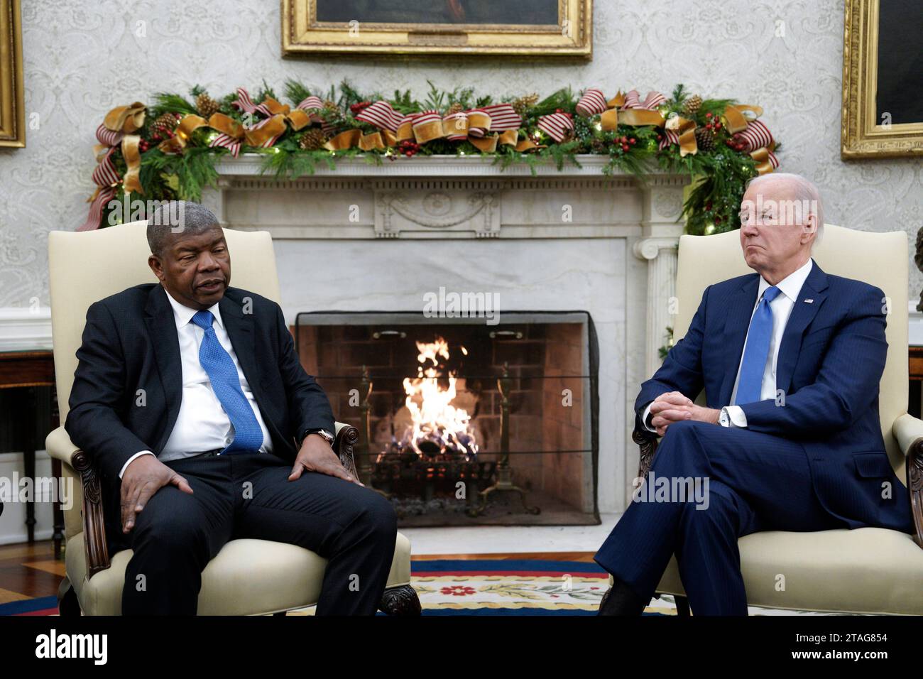 United states president joe biden meets with president of angola joao