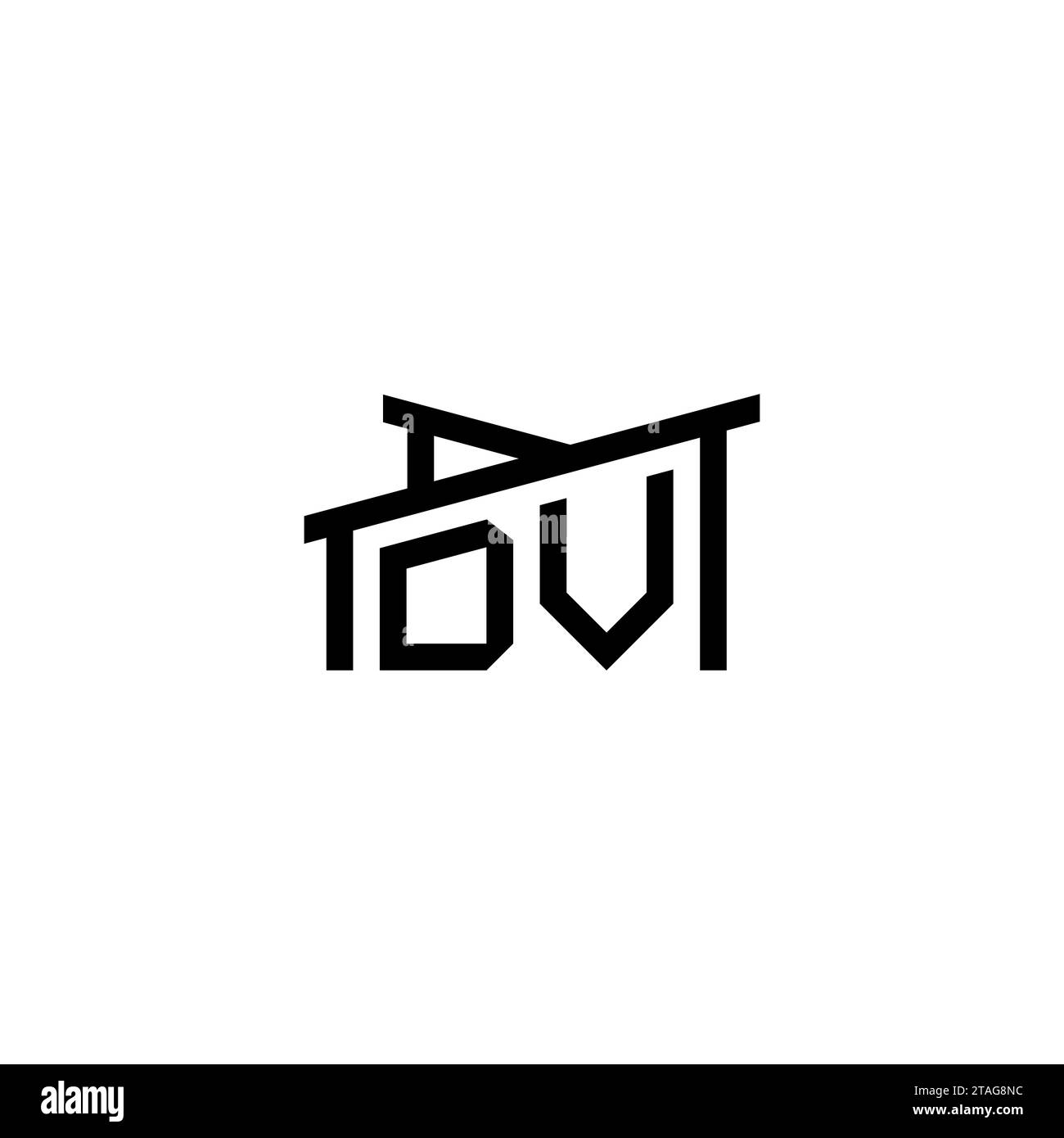 DV Initial Letter In Real Estate Logo Concept eps DV Initial Letter In 