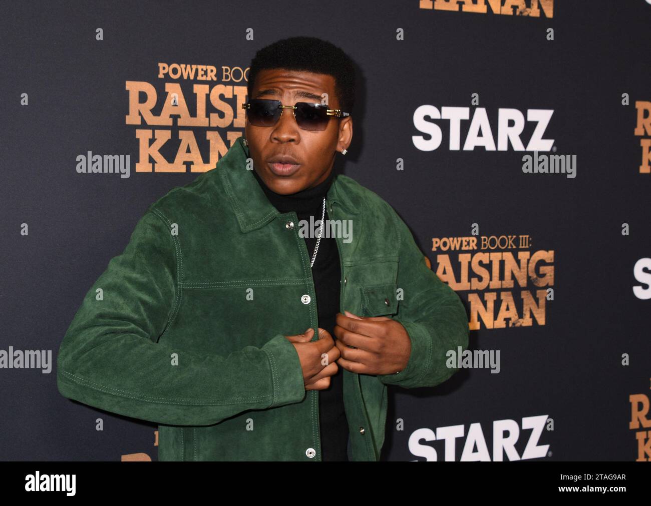 New York, NY, USA. 30th Nov, 2023. Mekai Curtis at the NY premiere of