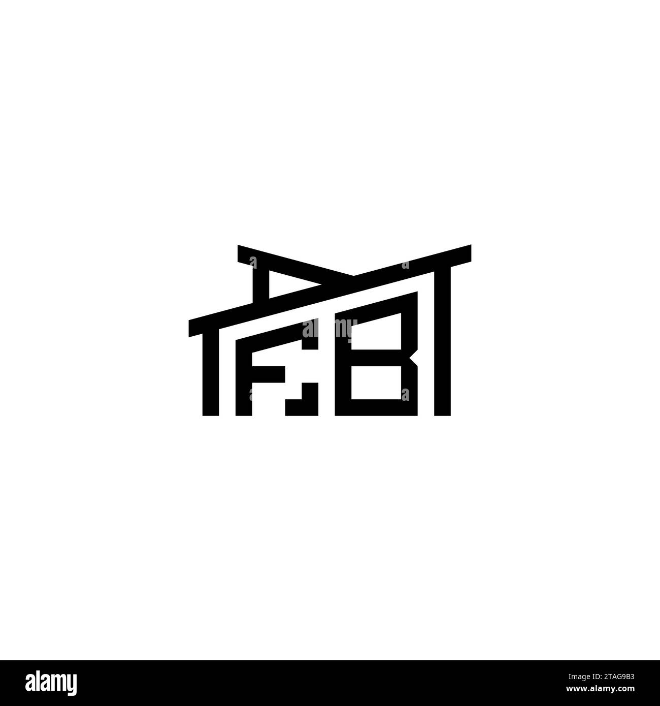 FB Initial Letter In Real Estate Logo Concept eps FB Initial Letter In 