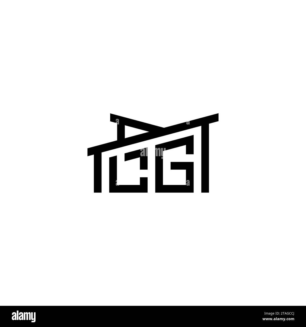 LG Initial Letter In Real Estate Logo Concept eps LG Initial Letter In 