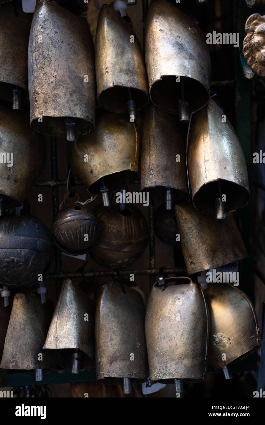 Hanging bell with chain hi-res stock photography and images - Alamy