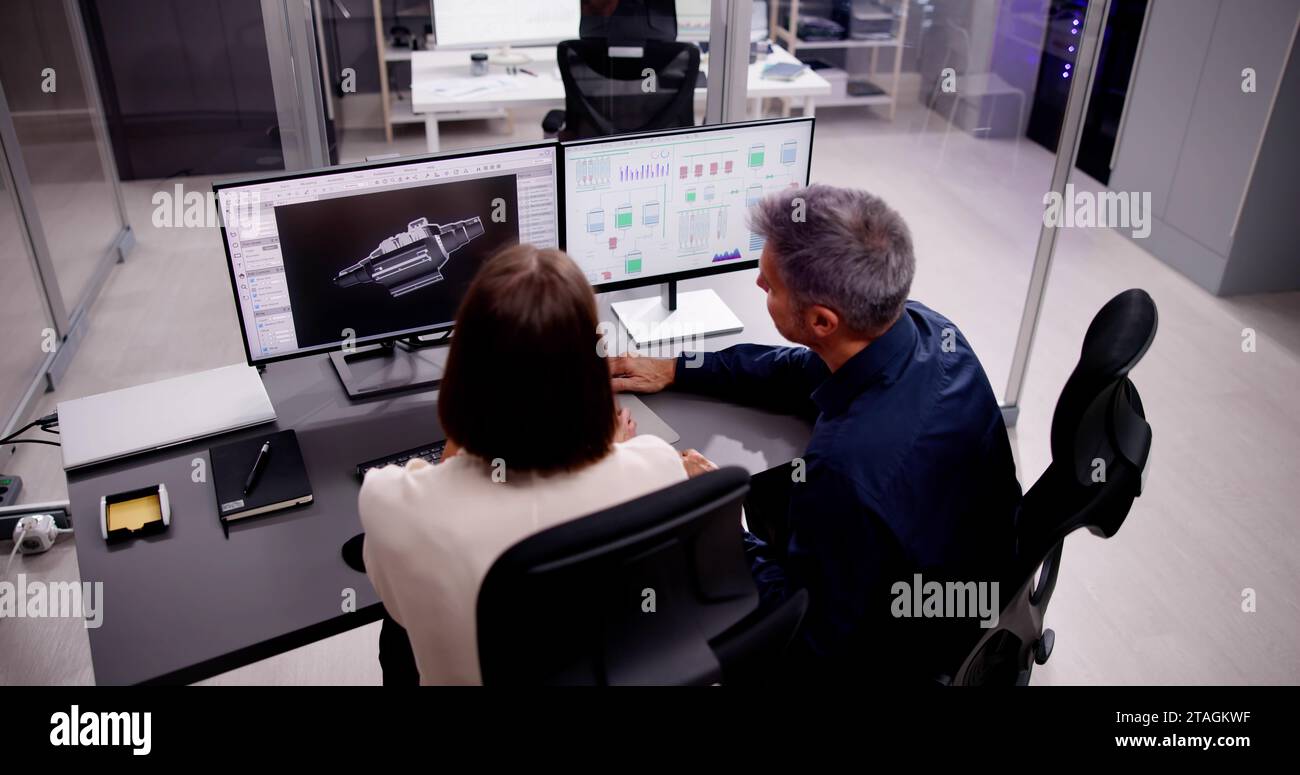 Professional engineer using cad hi-res stock photography and images - Alamy