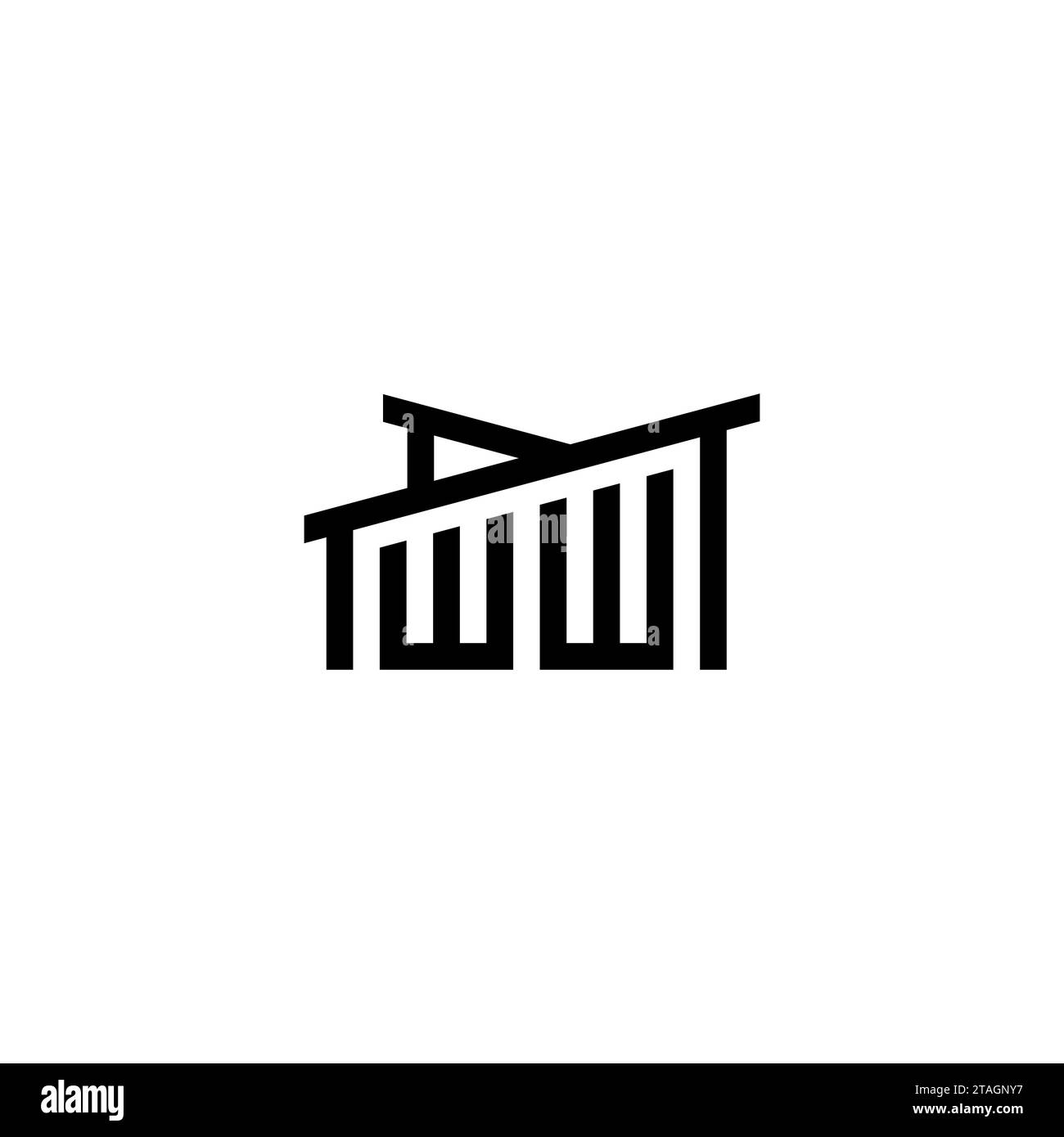 WW Initial Letter In Real Estate Logo Concept eps WW Initial Letter In 