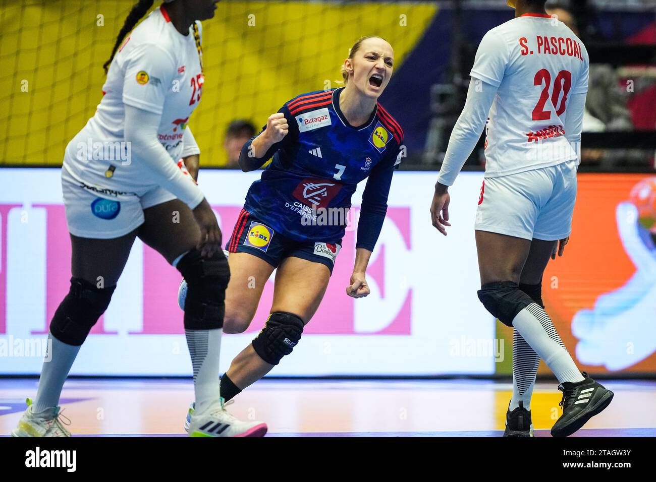 Stavanger 20231130.France's Alicia Toublanc during the World Championship group stage match between France and Angola in the DNB Arena. Photo: Beate Oma Dahle / NTB Stock Photo