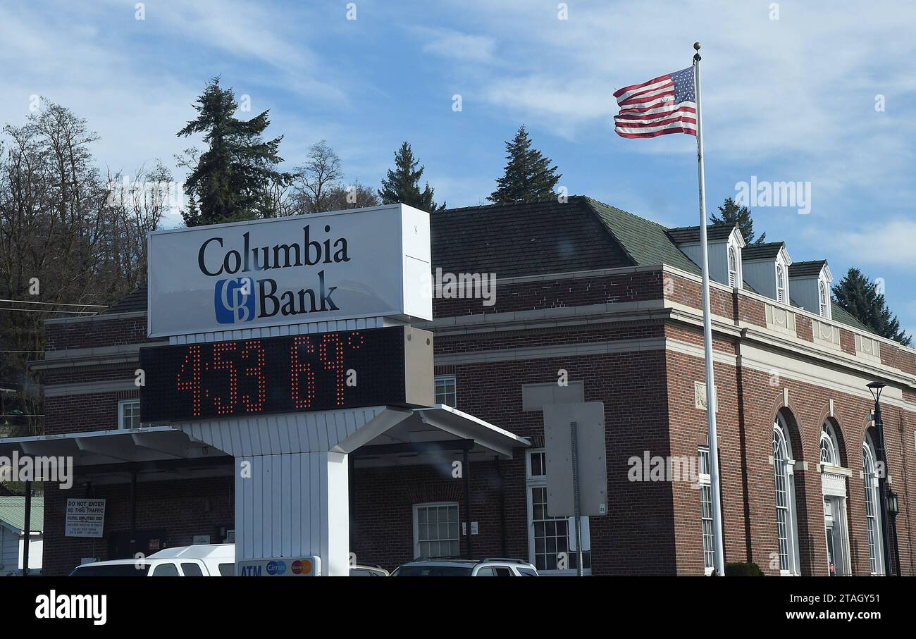 Colfax /Washington/USA./ 22.April 2019/Business anD financial district of old colfax town in Washington USA. Photo.Francis Joseph Dean/Dean Pictures Credit: Imago/Alamy Live News Stock Photo