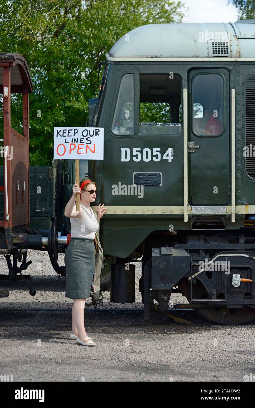 Quorn Station, Great Central Heritage Railway, Leics, Aug 2023 Stock