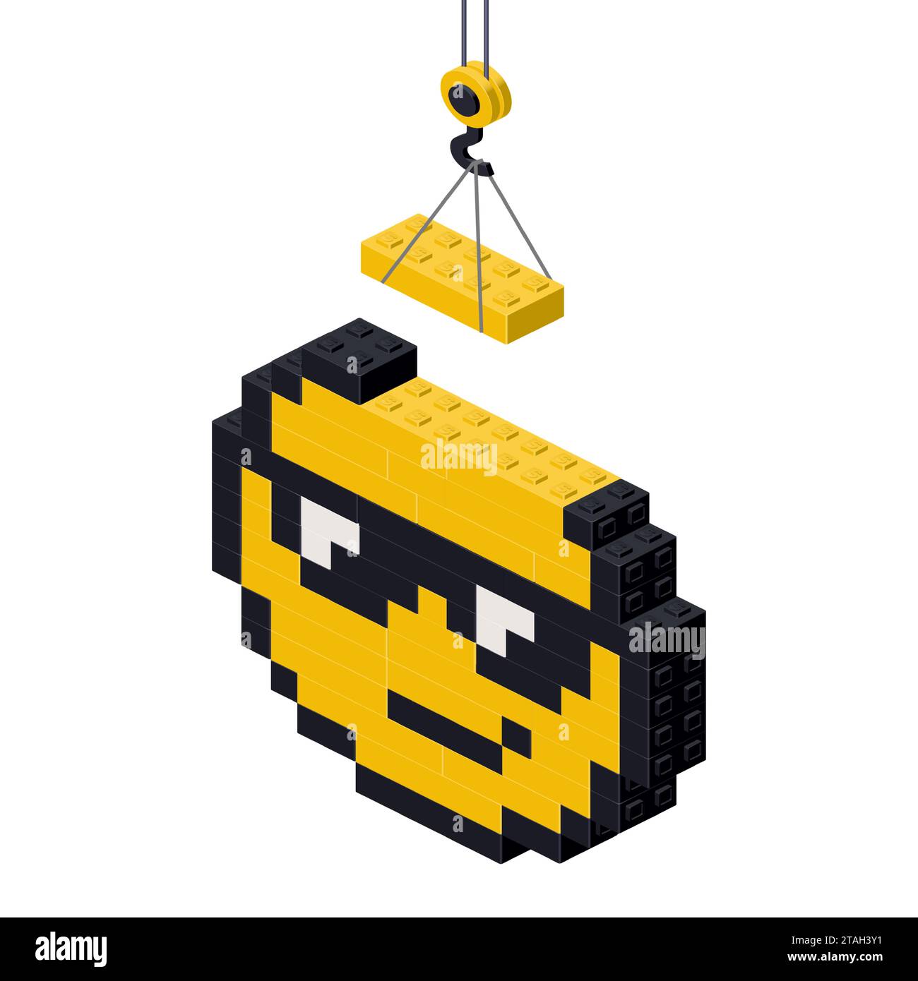 Concept of building a personal brand in the form of an emoji. Vector ...