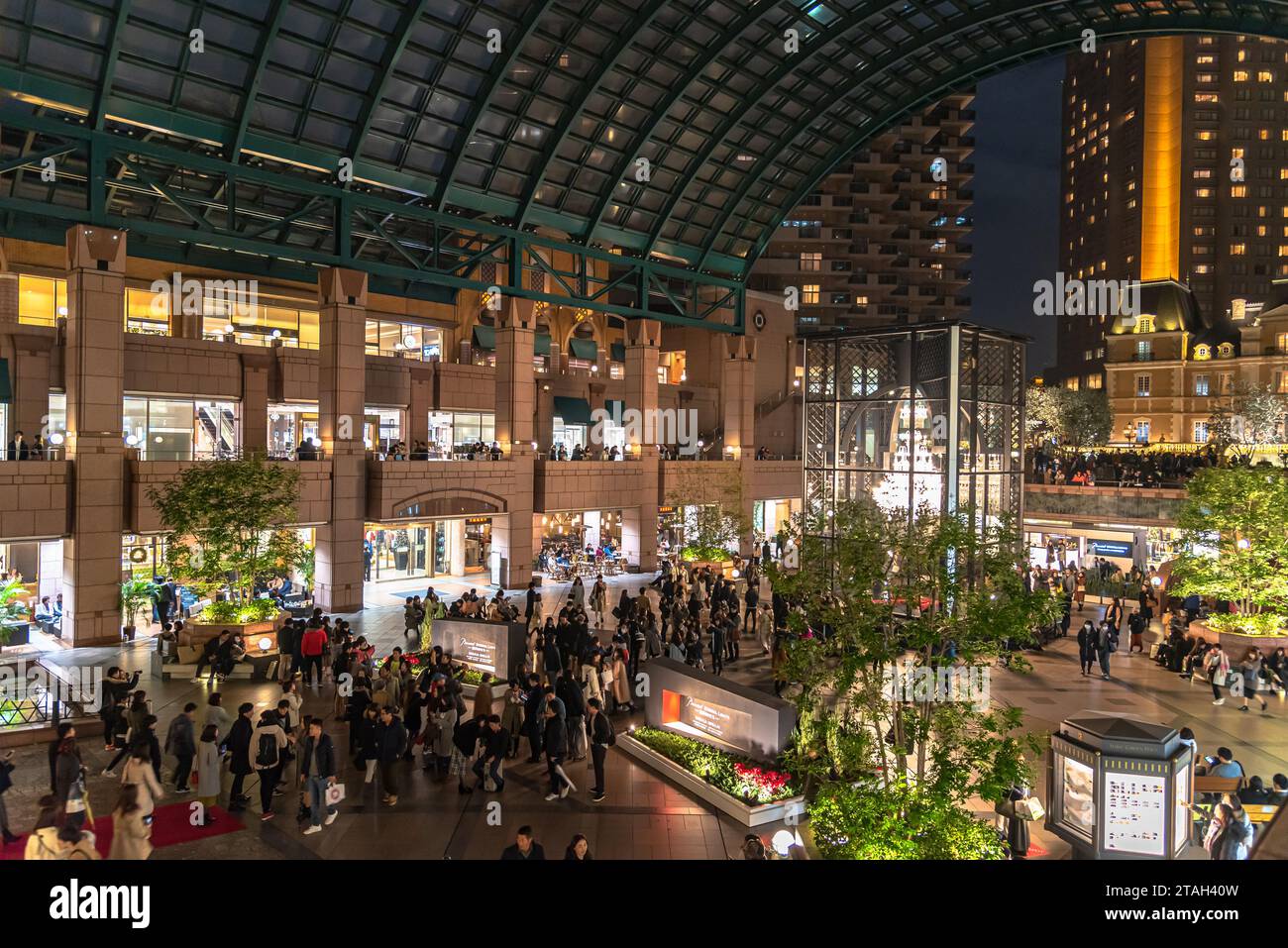 Yebisu Garden Place Winter Illumination festival, famous romantic light up events, beautiful view, popular tourist attractions, travel destinations Stock Photo