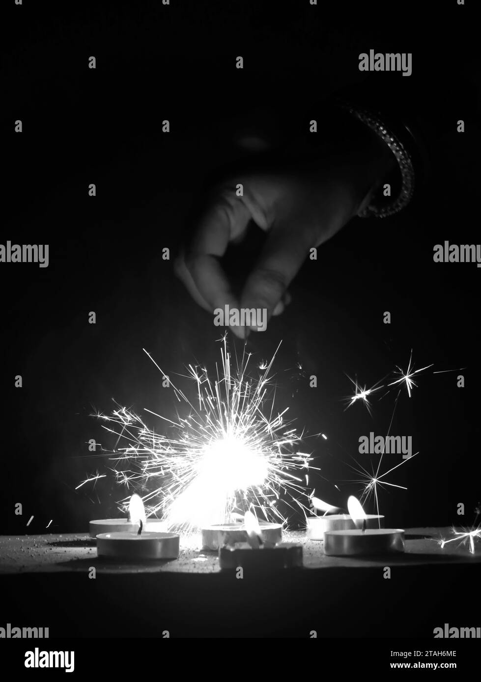 Diya and Crackers Stock Photo Alamy