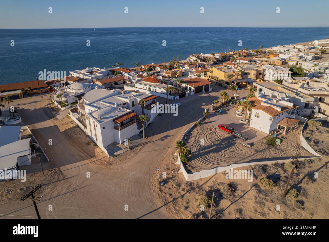 An aerial view of the Las Conchas neighborhood in Puerto Penasco