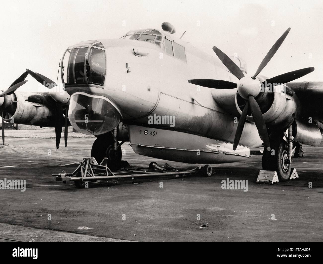 Airplane - Avro 696 Shackleton with Saunders-Roe airborne lifeboat Stock Photo