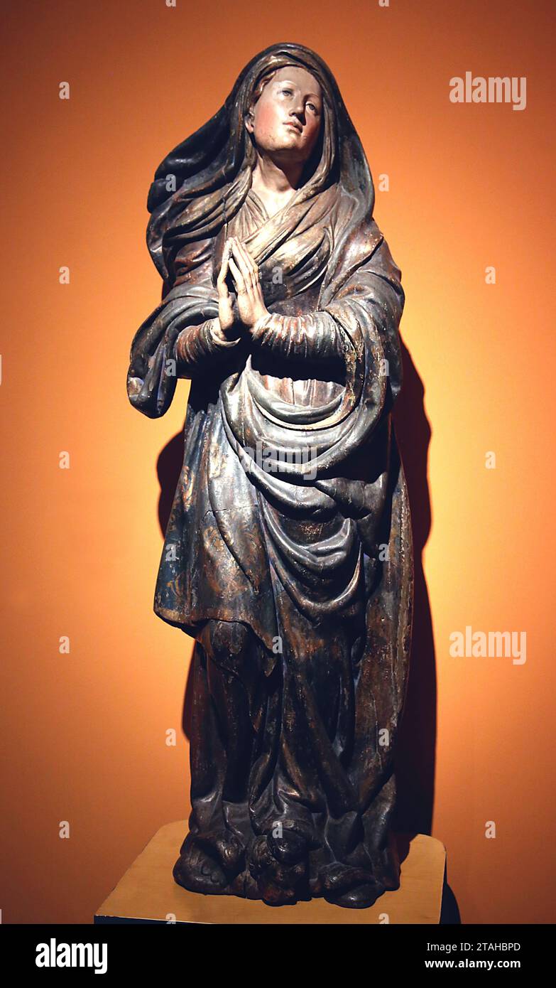 Saint Mary of the Assumption. c. 1560. Workshop of Juan de Juni (1507-1577). Polychrome wood. Museu Marés, Barcelona,  Spain. Stock Photo