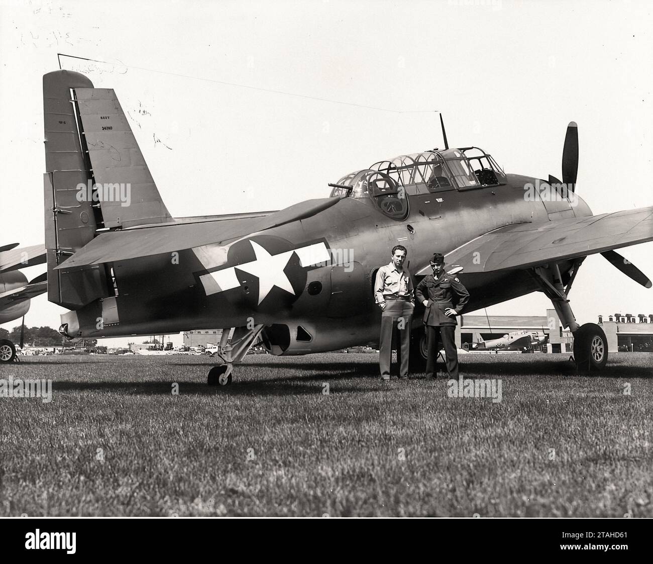 Airplane - Grumman TBF-1C Stock Photo - Alamy