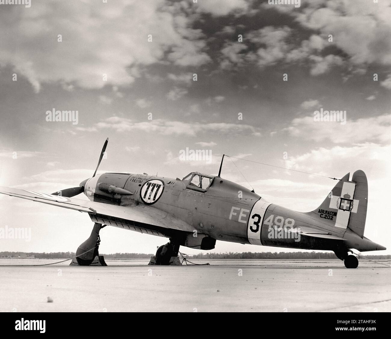 Airplane - Macchi M.C.202 Folgore captured Stock Photo - Alamy