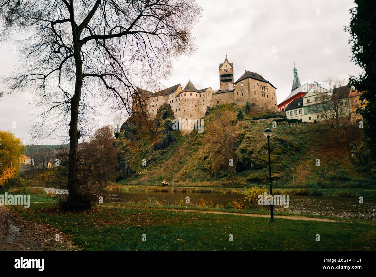 Scenic view of Loket Castle, Loket, Czech Republic Stock Photo