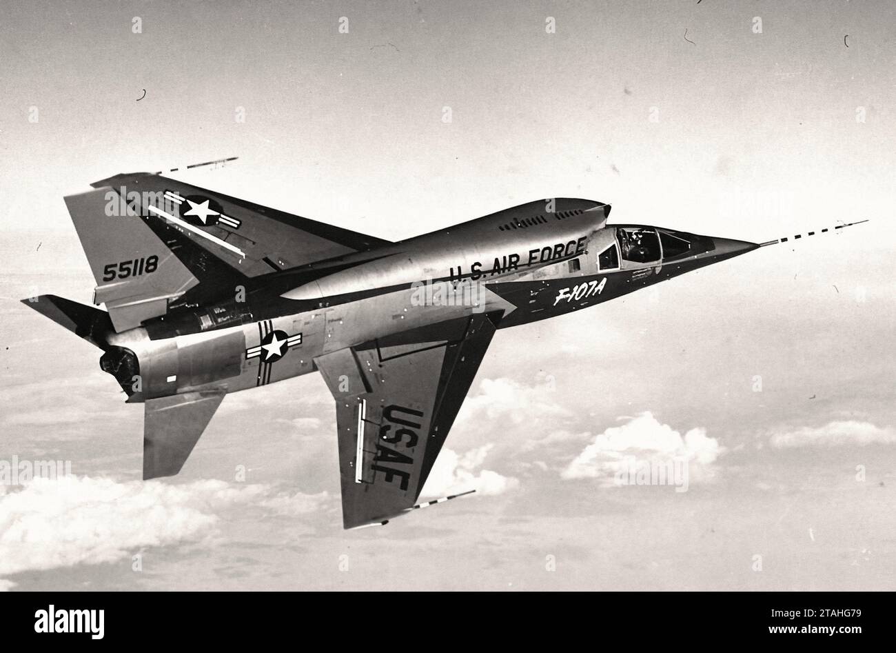 Airplane - North American F-107A Stock Photo - Alamy