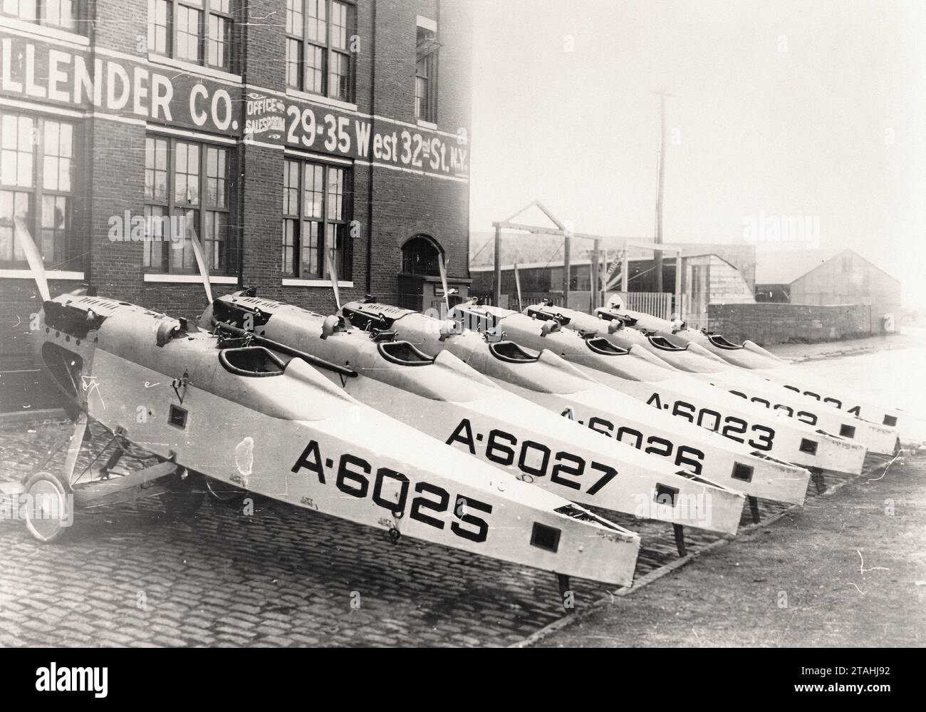 Airplane - Vought VE-7 Fuselages Astoria NY Stock Photo