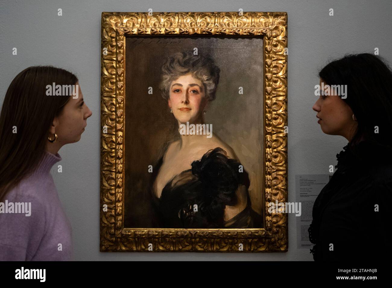 London, UK. 1 December 2023. Staff members view ‘Portrait of Constance ...