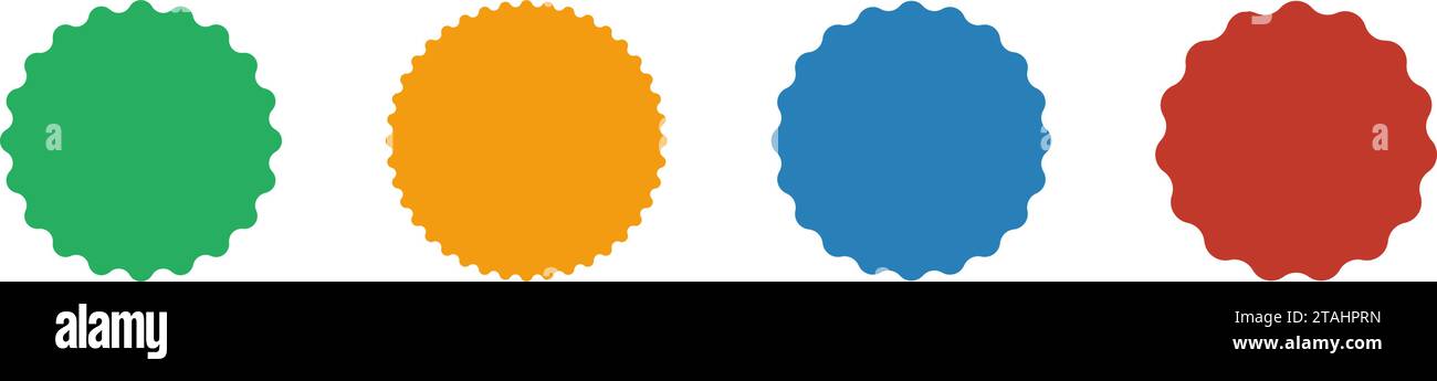 Badge label icon set different colours Stock Vector Image & Art - Alamy