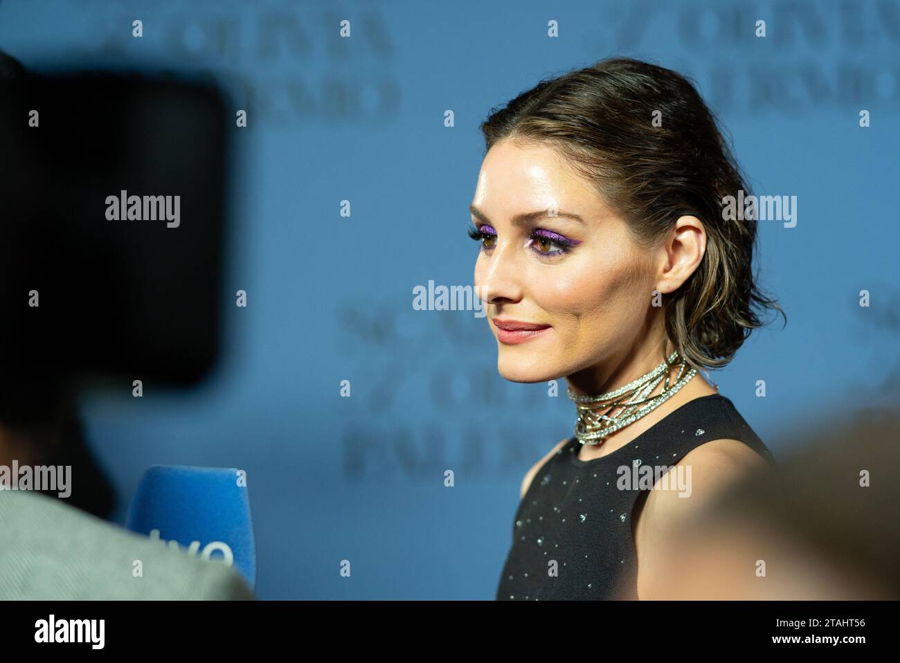 Olivia Palermo presents the Scalpers Exclusive Collection at Palacio del Conde de Bornos on November 30, 2023 in Madrid, Spain. Stock Photo