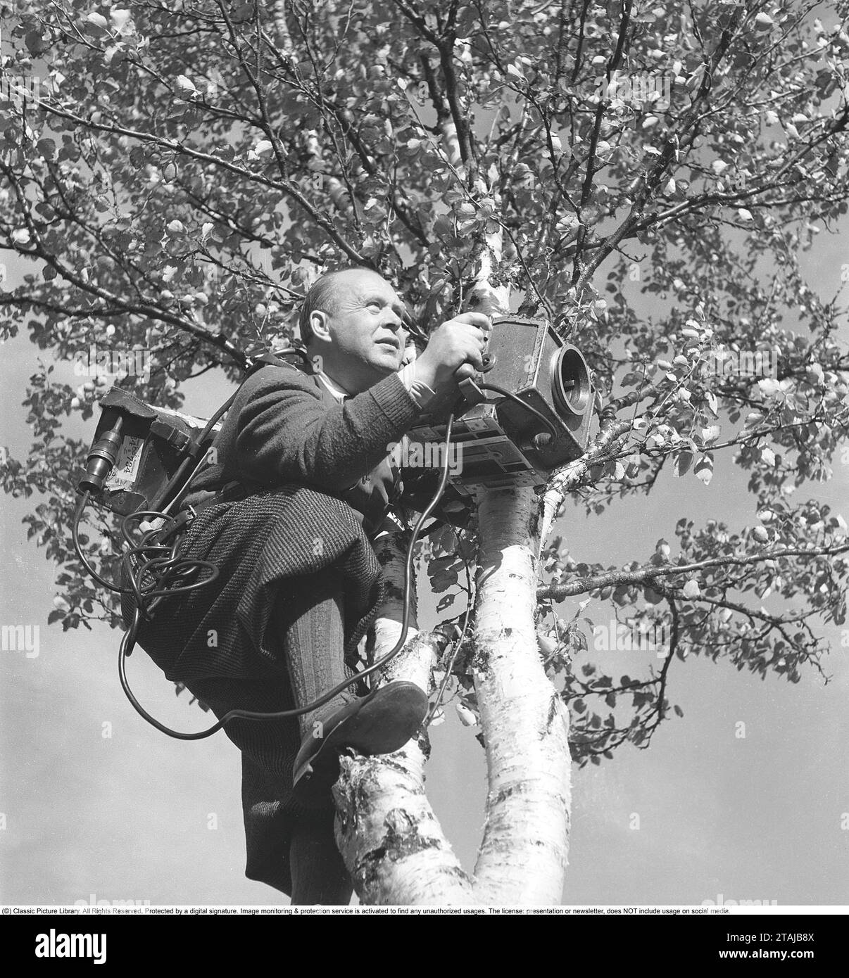 Cinematographer in the 1940s. Gustaf Boge, 1891-1975, Swedish 