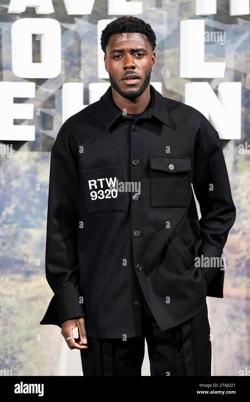 Tegav Tega Alexander poses for photographers upon arrival at the screening of ...