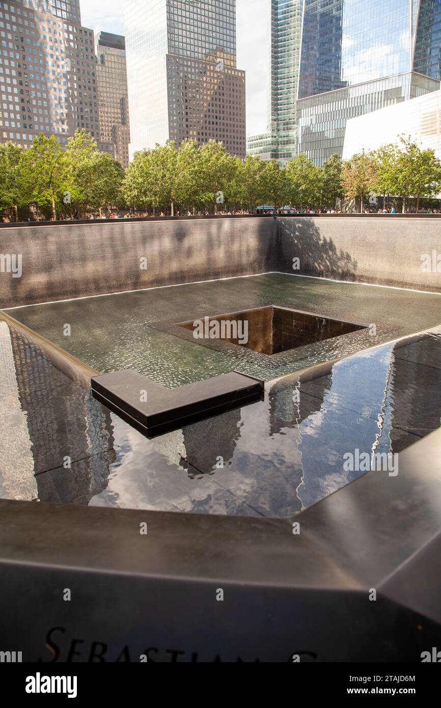 World Trade Center 911 memorial Stock Photo