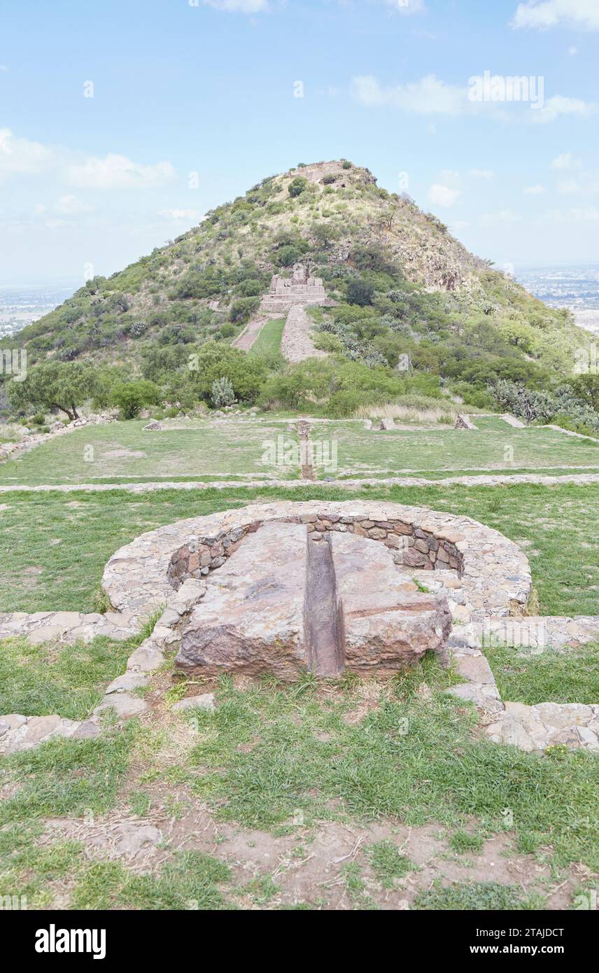 The former Aztec spa, garden and royal palace of Texcotzingo, located ...
