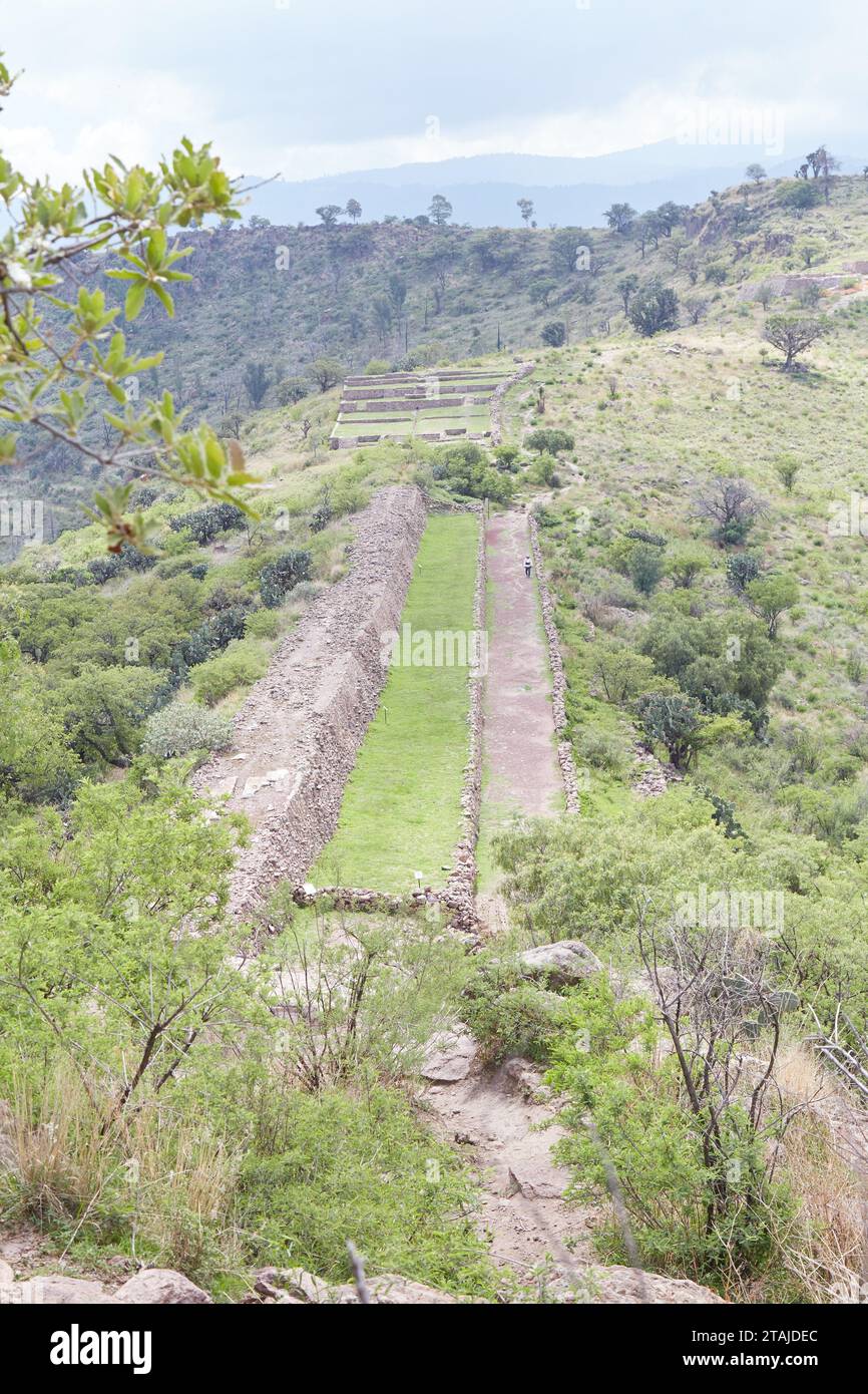 The former Aztec spa, garden and royal palace of Texcotzingo, located ...