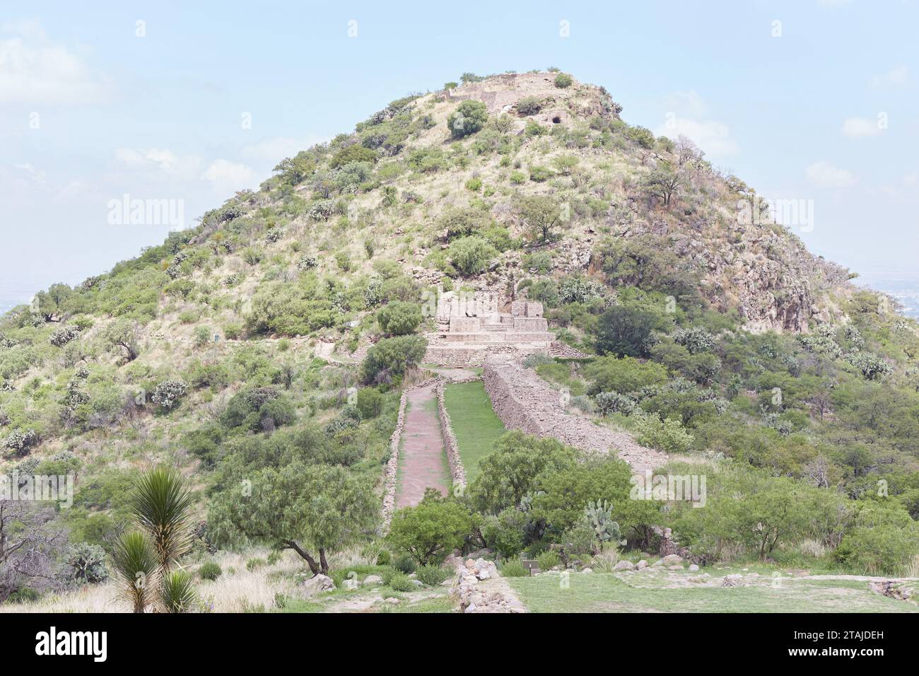 The former Aztec spa, garden and royal palace of Texcotzingo, located ...