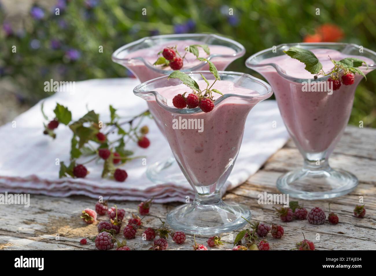 Himbeer-Softeis, Eis, Himbeereis, Soft-Eis, Sofeis, Eis selbermachen ...